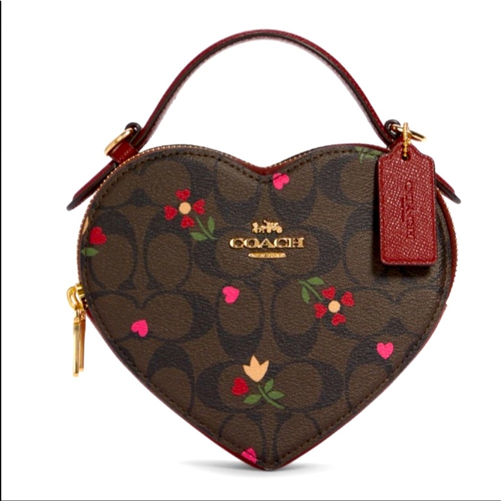 SOLD OUT! Coach Signature Heart Crossbody
